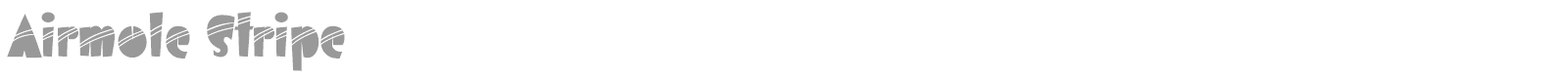 Airmole font preview
